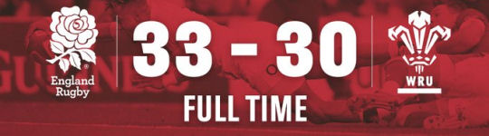 England vs Wales FT score 6Ns 2020